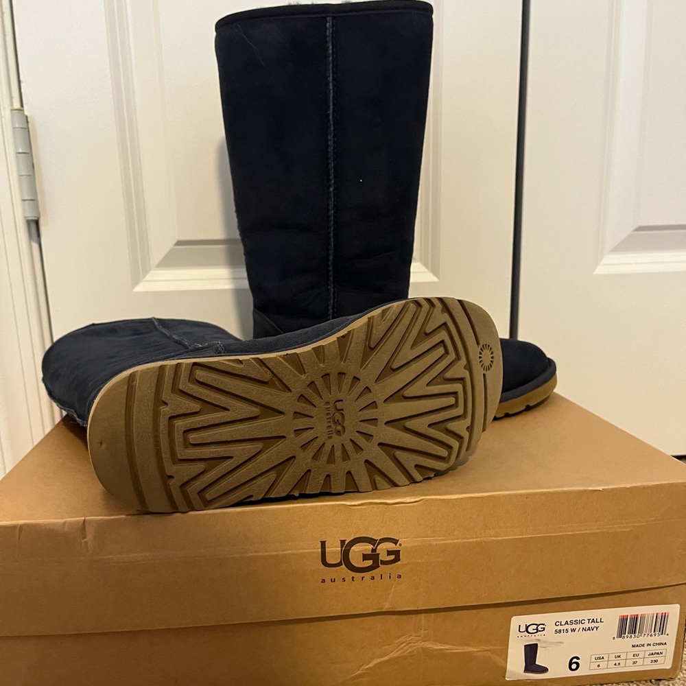 EUC Tall Navy Uggs